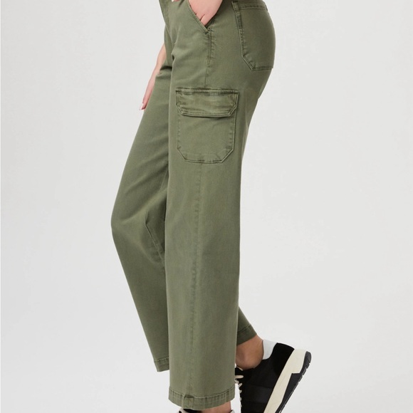 PAIGE - Carly Cargo Pants - Size 27- Green - Picture 2 of 6
